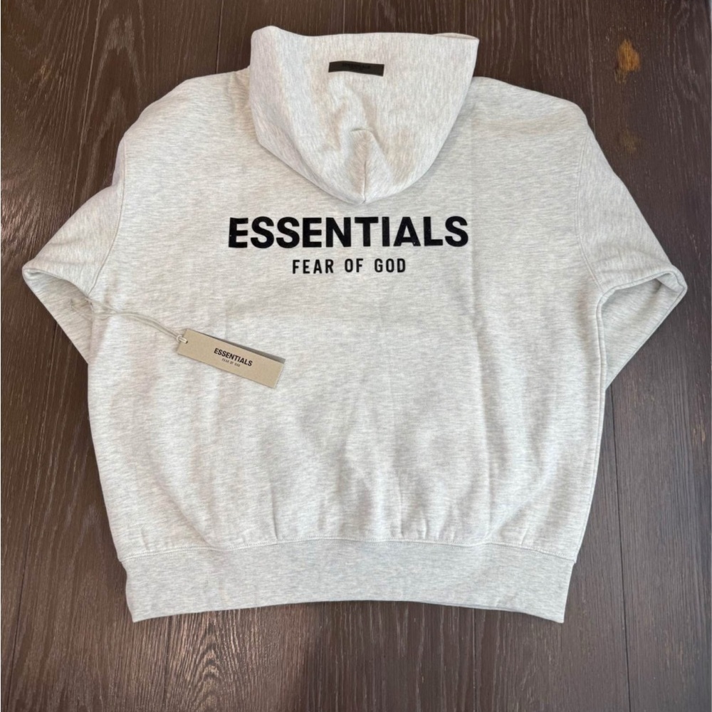 Fear of God Essentials Light Oatmeal Hoodie - Picture 2 of 2